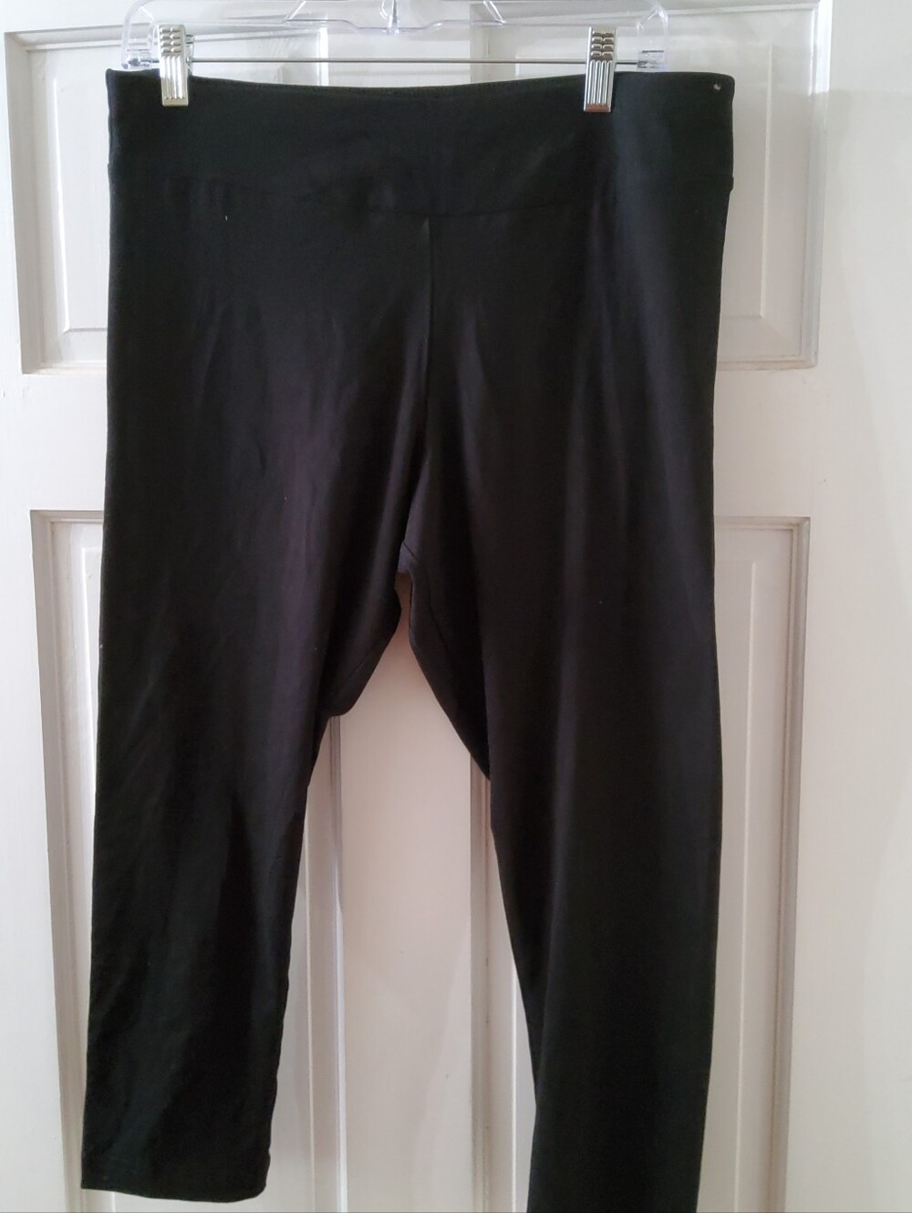 3 Pair Time and Tru Women’s Black High Rise Leggings Size L 12-14 NWT - Picture 2 of 4